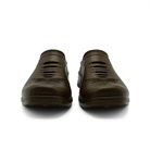 Pair of Westech Outrider slip-on shoes in Barrel Brown on white background, ultra-lightweight and supportive Western comfort footwear made in USA